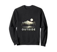 Outside - Nature at Night Minimalist Outdoor Design Sweatshirt