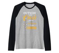 Outside of Christ I Am Weak in Christ I Am Strong! Best Raglan Baseball Tee