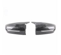 Outside Rearview Cover 2Pcs Car Bright Black Side Rear View Mirror Cover For BMW 3 4 5 7 Series G20 G22 G30 G31 G38 G11 G12 2016-2022 Side wing outer shell(Carbon fiber pattern)
