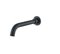 Outside Tap Brass Bath Tub Spout Faucet Accessory Brushed Wall Outlet Black Faucets Spouts Replacement(Black 21cm)