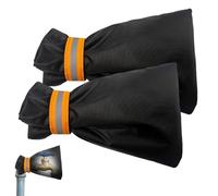 Outside Tap Cover for Winter, 2Pcs Large Outdoor Taps Cover Frost Protector with Reflective Strip, Waterproof Thickened Tap, Jacket Protects Your Tap from Freezing Bursting