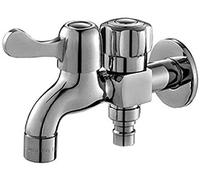 Outside Tap Faucet Single Cold Faucet Multi- Function Brass Dual- Purpose Dual- Use Faucet Washing Machine Faucet More Than One Into Two Three- Way Garden Tap Outdoor Faucet 20