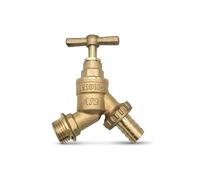 Outside Tap, Garden Tap 1/2 Inch BSP Brass Outdoor Hose Tap | Hulthor