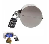 Outside Tap Lock with Coded Padlock, 304 Stainless Steel Rust-Proof Cover, Anti-Theft Protection Guard to Prevent Water Theft, Easy Install Enclosure for Standard Garden Taps