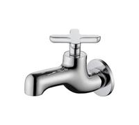Outside Tap Mop Pool Faucet Soild Brass Gray Black Wall Mounted Creative Single Cold Balcony Washbasin Outdoor Garden(Color1)