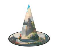 Outside the Castle Gate 3 PCS Halloween Witch Hat Costume Party Hat Suitable for Stage Play Accessories