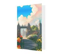 Outside The Castle Gate Greeting Cards For All Occasions - Blank Greeting Cards With Envelopes, Holiday Cards 4x6 Inches White