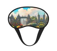 Outside The Castle Gate It is a Black-Rimmed Eye mask. The Soft Eye mask can Improve Sleep Quality and is Suitable for Indoors, Outdoors and Traveling.