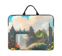 Outside the Castle Gate Prints 14-Inch Laptop Sleeve Waterproof And Shockproof Suitable For Office Work Business Trips And Daily Travel.