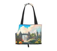 Outside the Castle Gate Small pet carrier suitable for shopping malls airplanes buses and subways