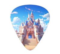 Outside the castle Printed guitar picks - three thicknesses: thin, medium and thick, suitable for electric guitar, bass and ukulele.