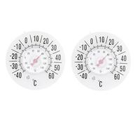Outside Thermometer High Accuracy Mechanical Dial Window Thermometer with Suction Cup Waterproof Indoor Outdoor Temperature Gauge for Home Office Greenhouse (2 packs)