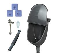 Outside Urinal - 28.5x18x38.5 Cm PP Wall Toilet, with Cover, Waterless Urinal, Male Bathroom Fixture | Shed Garage Backyard Dorm Gym Public Park Construction Site Camping RV Outdoor Toilet for Men