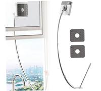 Outside Window Cleaner U-Shaped Telescopic Safe Double Sided Window Cleaner 2 in 1 Sponge Squeegee Equipment for High Floor Mirrors Doors