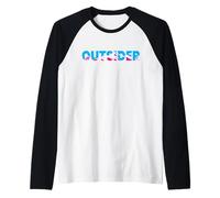 Outsider Mountain Forest Landscape Escape Raglan Baseball Tee