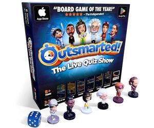 Outsmarted - The App-Connected TV Quiz-Show Board Game | Kids, Teens & Adults | Next-Level Game Night For Family & Friends | 2-24 Players | Age 8+ | 10,000+ Questions | 2025 Edition