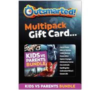 OUTSMARTED! - The Live TV Quiz Show - Multipack Gift Card - Kids vs Adults Question Bundle - Over 700 Questions, Family Games Night - Ages 8+