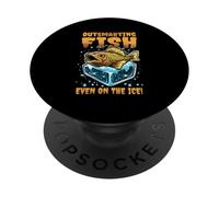 Outsmarting Fish Even on the Ice PopSockets Adhesive PopGrip