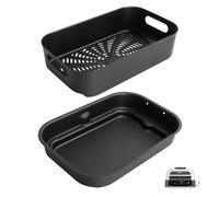 Outspark Grill Cooking Pot and Combo Crisper Basket for Ninja Foodi FG551/DG551 Smart XL Indoor Grill Accessories,Non-Stick Air Frying Basket & Griddle Pan Replacement for Ninja DG651
