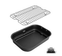 Outspark Grill Roast Rack and Cooking Pot for Ninja Foodi FG551/DG551 Smart XL Indoor Grill Accessories, Air Fryer Rack & Non-Stick Griddle Pan for Ninja Foodi DG651