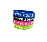 OutstandLong 5 Pack Sport Medical Alert ID Blood Thinner Silicone Bracelet Rubber Medical Awareness Wristbands 7.5", Silicone, base