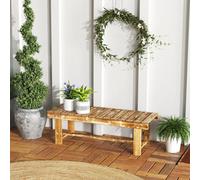 Outsunny 1.1M Outdoor Garden Bench Patio Loveseat Fir Wood 2 Person