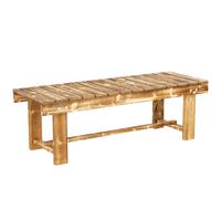 Outsunny 1.1M Outdoor Garden Bench Patio Loveseat Fir Wood 2 Person In Chocolate Chocolate