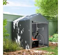Outsunny 1.2 x 1.8m Portable Garden Shed for Motorbikes, Garden Tools, Bikes