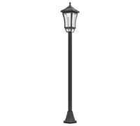 Outsunny 1.3 m Garden Lamp Post Light, LED Outdoor Solar Post Lights, Waterproof IP44 for Patio, Garden, Pathway, Cool White