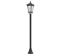 Outsunny 1.3 m Garden Lamp Post Light, LED Outdoor Solar Post Lights, Waterproof IP44 for Patio, Garden, Pathway, Cool White