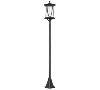 Outsunny Solar Lamp Post Light, 1.3 M LED Outdoor Street Light, Waterproof IP44 for Patio, Garden, Pathway, Cool White