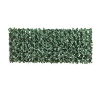 Outsunny 1-Piece Artificial Leaf Hedge Screen Privacy Fence Panel for Garden Outdoor Indoor Decor, Dark Green, 2.4M x 1M Green