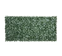 Outsunny 1-Piece Artificial Leaf Hedge Screen Privacy Fence Panel for Garden Outdoor Indoor Decor, Dark Green, 3M x 1.5M Green