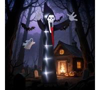 Outsunny 10 FT Grim Reaper Halloween Inflatable for Indoor, Outdoor Party