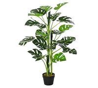 Outsunny 100cm/3.3FT Artificial Monstera Tree, Decorative Cheese Plant