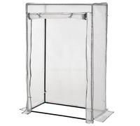 Outsunny 101 X 50 X 150cm Greenhouse Pe Cover With Zipper Roll-Up Door Outdoor Green