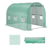 Outsunny 10X7 Ft Greenhouse Replacement Cover For Tunnel Walk-In Greenhouse With Windows Door