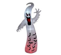 Outsunny 11.8FT Tall Halloween Inflatable Spooky Ghost, Blow Up Outdoor Halloween Decoration with Build-in LEDs and Rotating Light Aosom UK