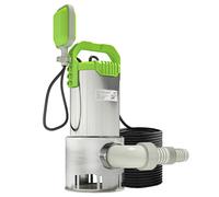 Outsunny 1100W Submersible Water Pump for Dirty/Clean Water, 18500L/H Electric Sump Pump with Float Switch, Drain Water from Garden Pond, Hot Tub, Ditches, Portable and Lightweight, Green