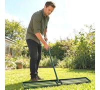 Outsunny 113 x 26 cm Lawn Levelling Rake with 169 cm Handle