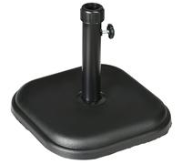 Outsunny 11kg Concrete Garden Parasol Base, Square Outdoor Table Umbrella Stand