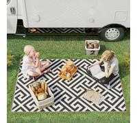 Outsunny 121X182Cm Reversible Outdoor Rug Portable Straw Rv Camping Mat