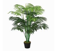 Outsunny 125cm/4FT Artificial Palm Plant Decorative Tree Nursery Pot Green