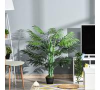 Artificial Palm Tree 18 Leaves with Nursery Pot, Fake Tropical Tree 125cm