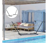 Outsunny Hammock Stand - Black, Black