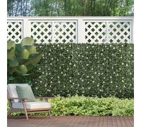 Outsunny 12Pcs 50Cmx50Cm Artificial Boxwood Wall Panel Rhododendron Privacy Fence Screen In Green