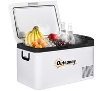Outsunny 12V Car Refrigerator Fridge LED Light 25L 110-240V AC