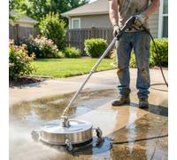 Outsunny 13" Pressure Washer Surface Cleaner With 4 Wheels