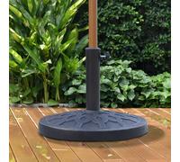 OUTSUNNY 13kg Garden Parasol Base Round Resin Umbrella Stand Holder Bronze Tone Outsunny Bronze