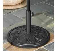 Outsunny 13KG Round Paasol Base Heavy Duty Cement Stand Sun Umbella Holde Gaden